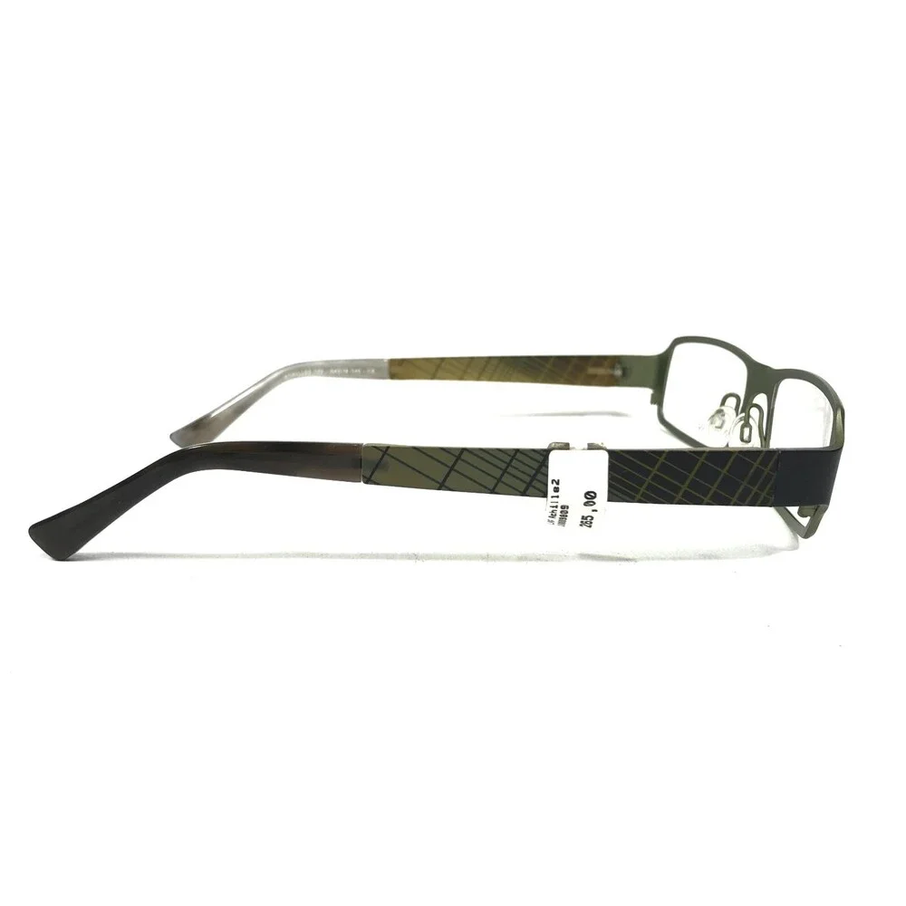 Lafont Eyeglasses Frames 102 ACHILLE2 Black Green Rectangular Full Rim 54-18-140